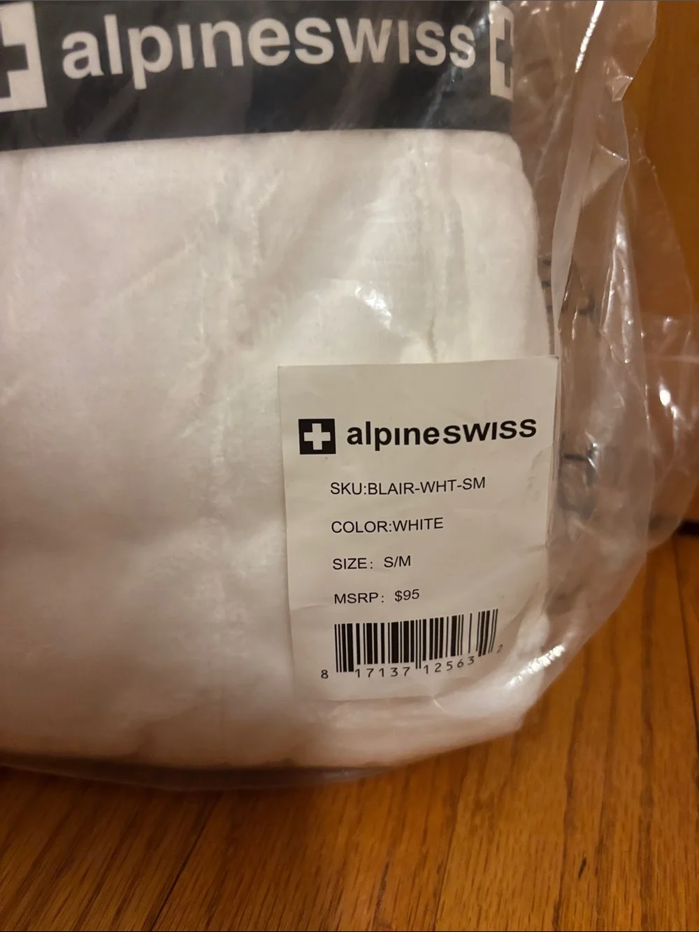 Alpine Swiss White Bath Robe Small/Medium NWT